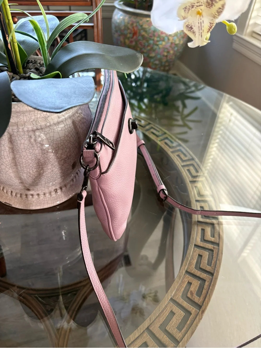 💗💗COACH POLLY ICE PURPLE PEBBLED LEATHER CROSSBODY BAG!💗💗